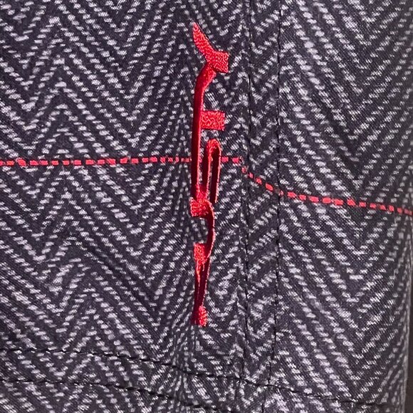 Rusty Mens Gray & Red Checkered Board Shorts Size 30 Pockets NWT Comfortable - Picture 4 of 16